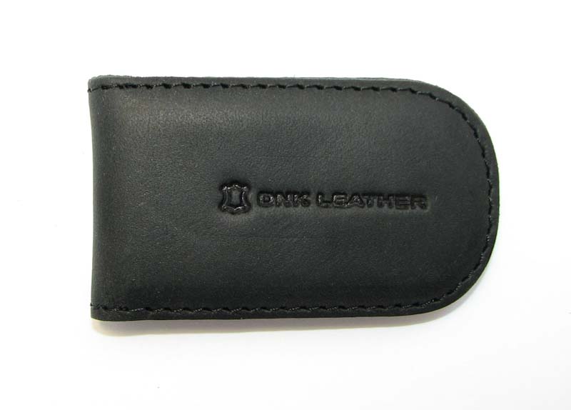 Шкіряний затиск для грошей DNK Leather DNK Klip magnes-H чорний Шкіряний затиск для грошей DNK Leather DNK Klip magnes-H чорний